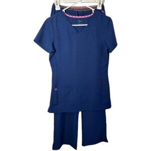 Heart and Soul Women’s Navy XS Scrub Set